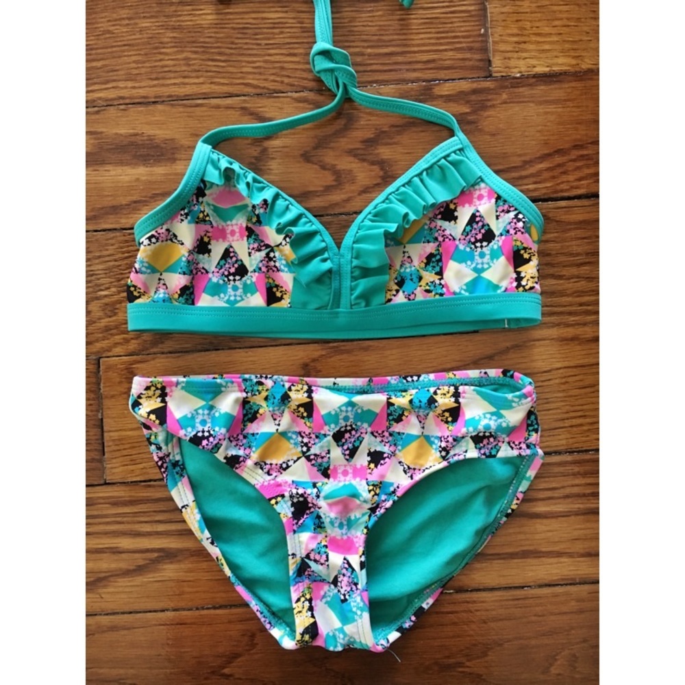 girls two piece swimsuit